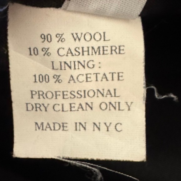 Ulla Johnson Womens Wool Cashmere Overcoat M Black Single-Breasted Tailored - Picture 11 of 13